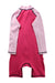A Pink Rash Guards from Minnex in size 8Y for girl. (Back View)