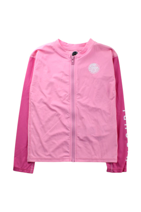 A Pink Rash Guards from Rip Curl in size 6T for girl. (Front View)