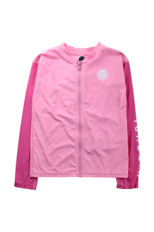 A Pink Rash Guards from Rip Curl in size 6T for girl. (Front View)