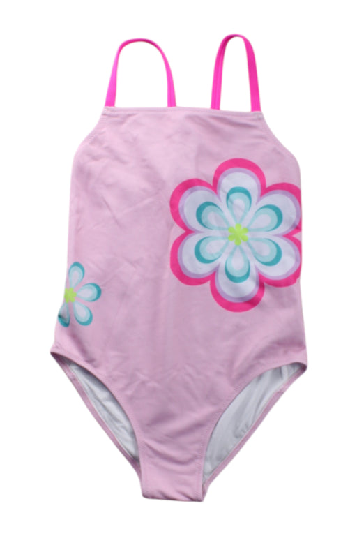 A Pink Swimsuits from Jacadi in size 8Y for girl. (Front View)