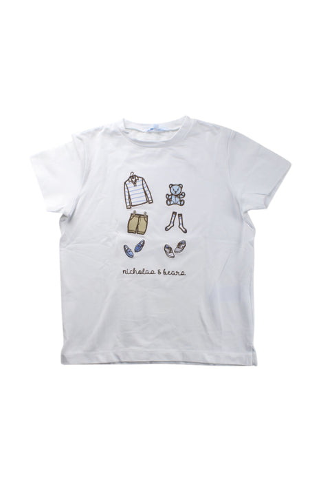 A White Short Sleeve T Shirts from Nicholas & Bears in size 4T for neutral. (Front View)