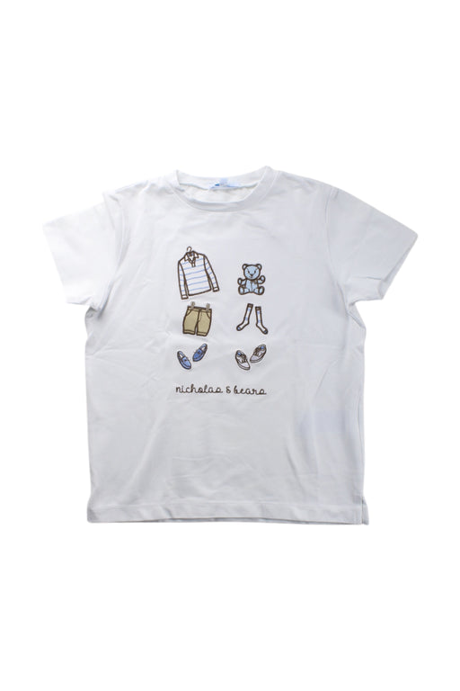 A White Short Sleeve T Shirts from Nicholas & Bears in size 4T for neutral. (Front View)