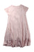 A Pink Short Sleeve Dresses from Miki House in size 7Y for girl. (Back View)