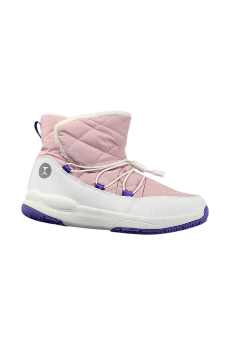 A Pink Winter Boots from Moody Tiger in size 7Y for neutral. (Front View)