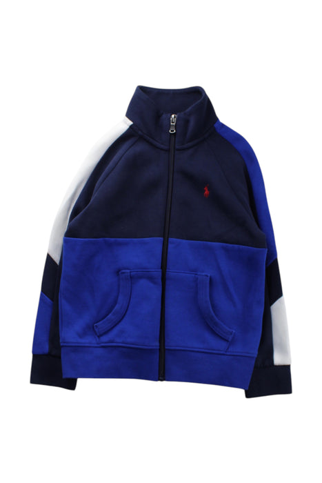 A Multicolour Zippered Sweatshirts from Polo Ralph Lauren in size 5T for boy. (Front View)