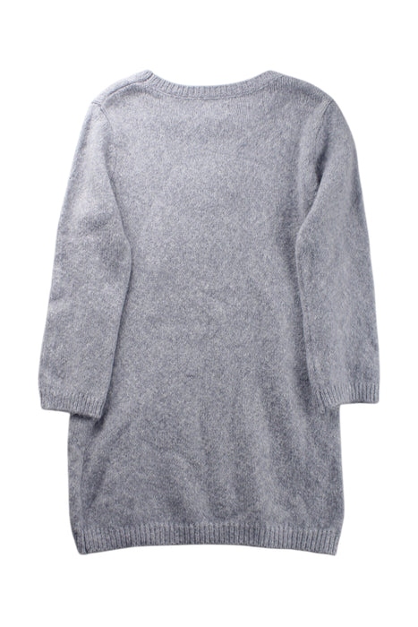 A Grey Sweater Dresses from Hatley in size 4T for girl. (Back View)