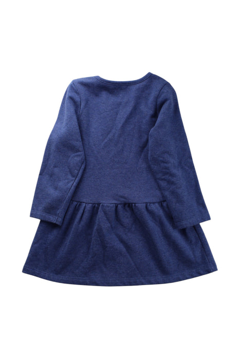 A Blue Long Sleeve Dresses from Hatley in size 4T for girl. (Back View)
