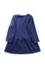A Blue Long Sleeve Dresses from Hatley in size 4T for girl. (Back View)