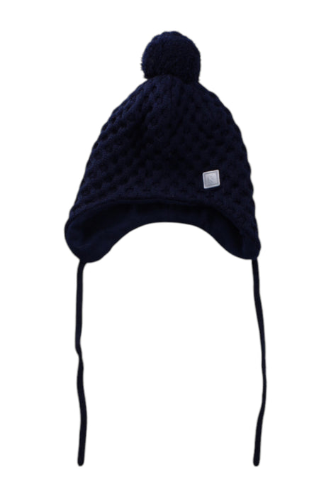 A Navy Winter Hats from Reima in size 3T for neutral. (Front View)