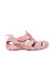A Pink Sandals from pediped in size 4T for neutral. (Front View)