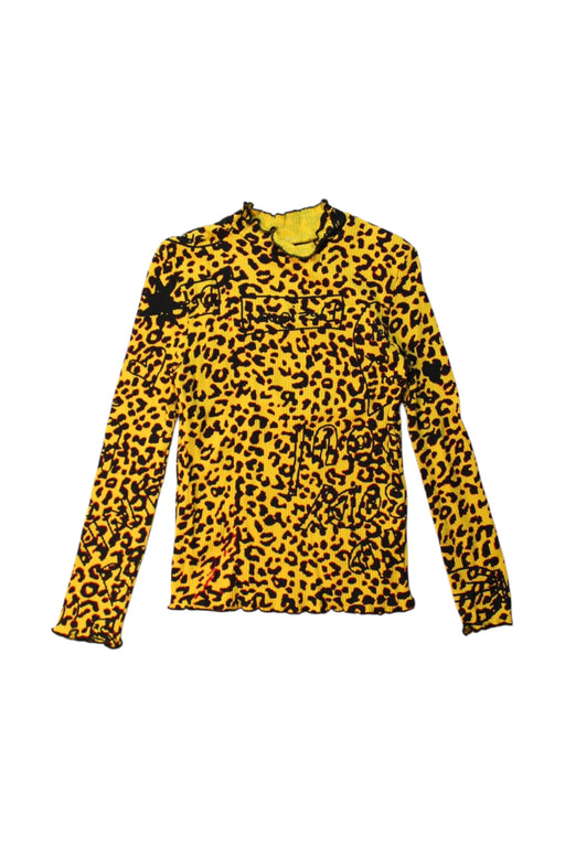 A Yellow Long Sleeve Tops from Desigual in size 5T for girl. (Front View)