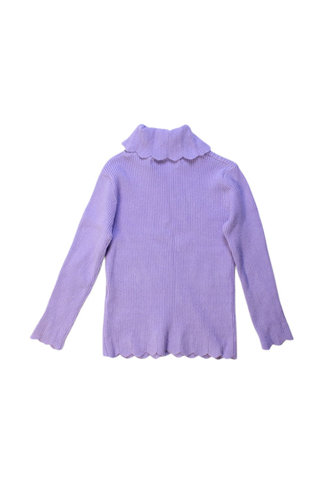 A Purple Long Sleeve Tops from Roberta di Camerino in size 6T for girl. (Back View)