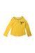A Yellow Long Sleeve Tops from Jean Bourget in size 6T for girl. (Front View)