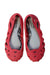 A Red Flats from Melissa in size 5T for girl. (Back View)