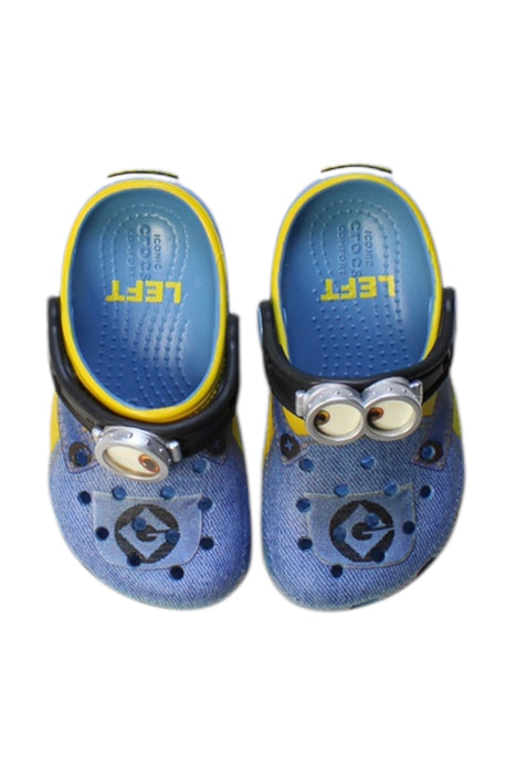 A Multicolour Slip Ons from Crocs in size 8Y for neutral. (Back View)