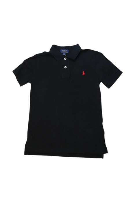 A Black Short Sleeve Polos from Polo Ralph Lauren in size 6T for boy. (Front View)