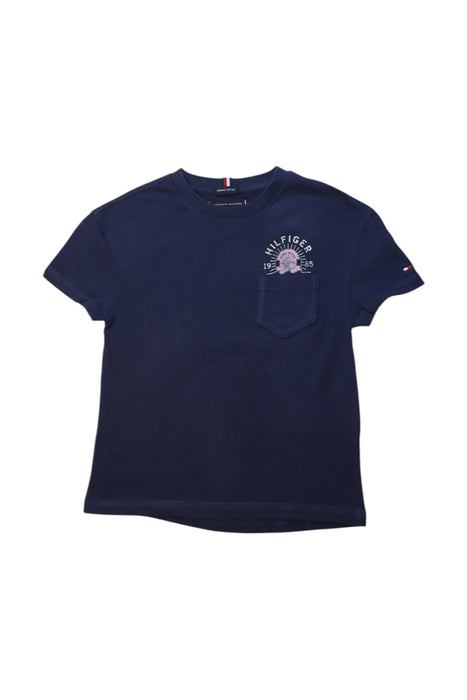 A Navy Short Sleeve T Shirts from Tommy Hilfiger in size 4T for boy. (Front View)