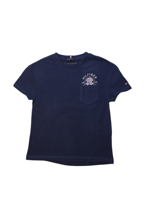 A Navy Short Sleeve T Shirts from Tommy Hilfiger in size 4T for boy. (Front View)