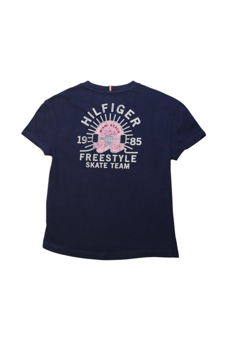 A Navy Short Sleeve T Shirts from Tommy Hilfiger in size 4T for boy. (Back View)