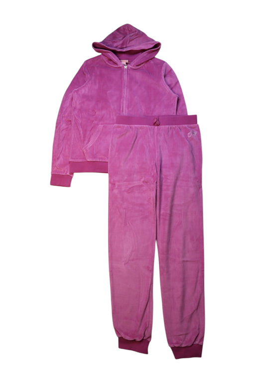 A Pink Pants Sets from Juicy Couture in size 12Y for girl. (Front View)