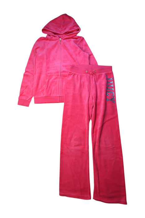 A Pink Pants Sets from Juicy Couture in size 12Y for girl. (Front View)