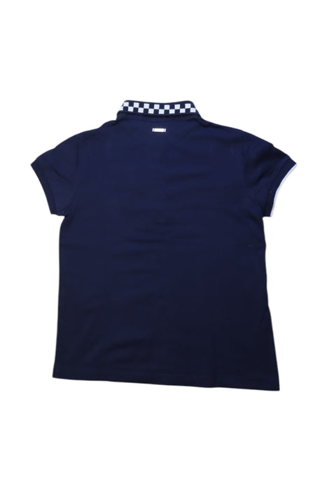 A Navy Short Sleeve Polos from Ferrari in size 6T for boy. (Back View)
