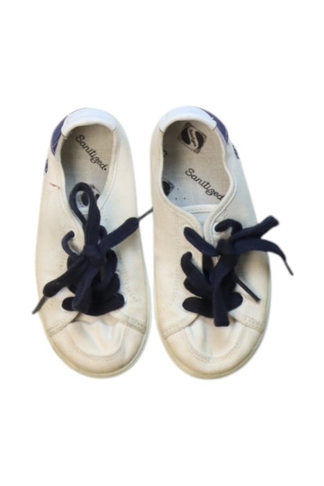 A White Sneakers from Jacadi in size 4T for neutral. (Back View)