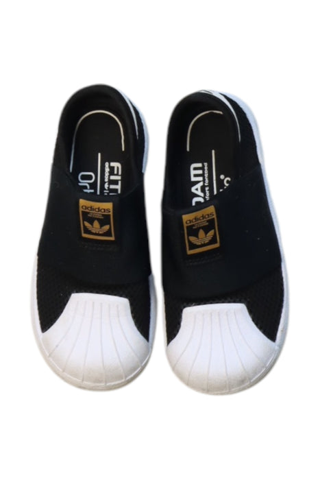 A Black Sneakers from Adidas in size 3T for neutral. (Back View)