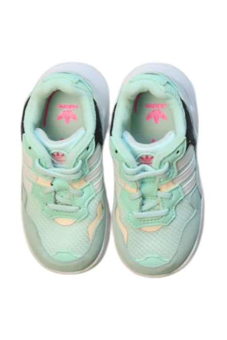 A Black Sneakers from Adidas in size 18-24M for girl. (Back View)