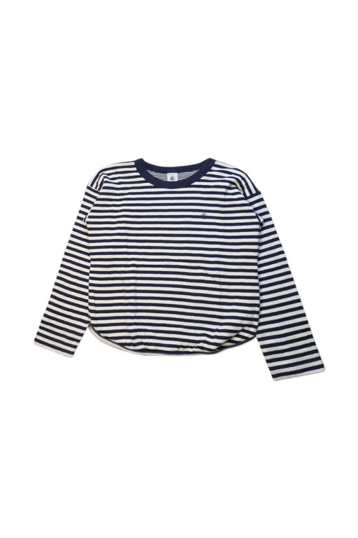 A White Long Sleeve T Shirts from Petit Bateau in size 8Y for neutral. (Front View)
