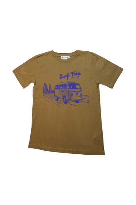 A Brown Short Sleeve T Shirts from Bonpoint in size 10Y for boy. (Front View)