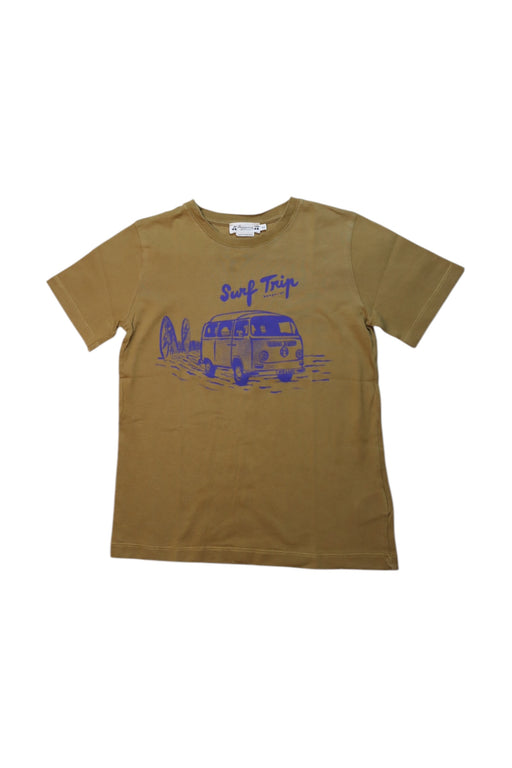 A Brown Short Sleeve T Shirts from Bonpoint in size 8Y for boy. (Front View)
