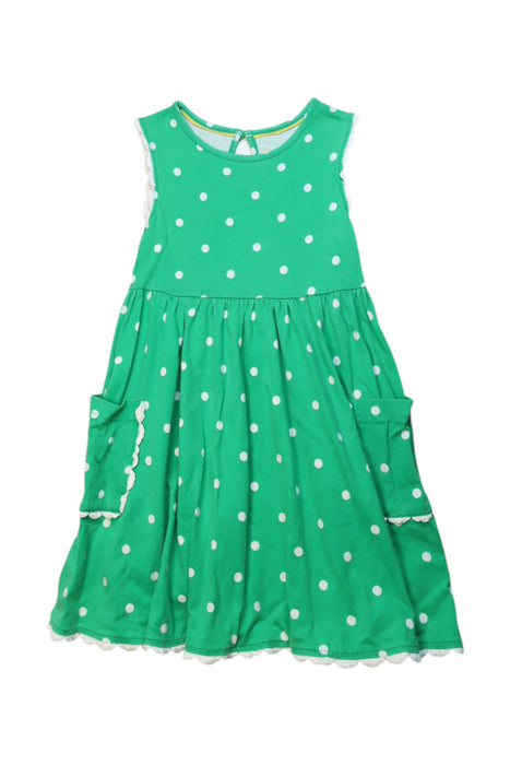A Green Sleeveless Dresses from Boden in size 5T for girl. (Front View)