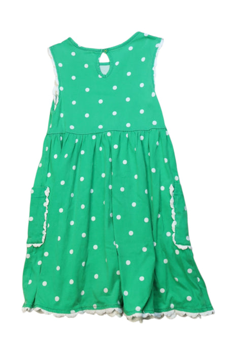 A Green Sleeveless Dresses from Boden in size 5T for girl. (Back View)
