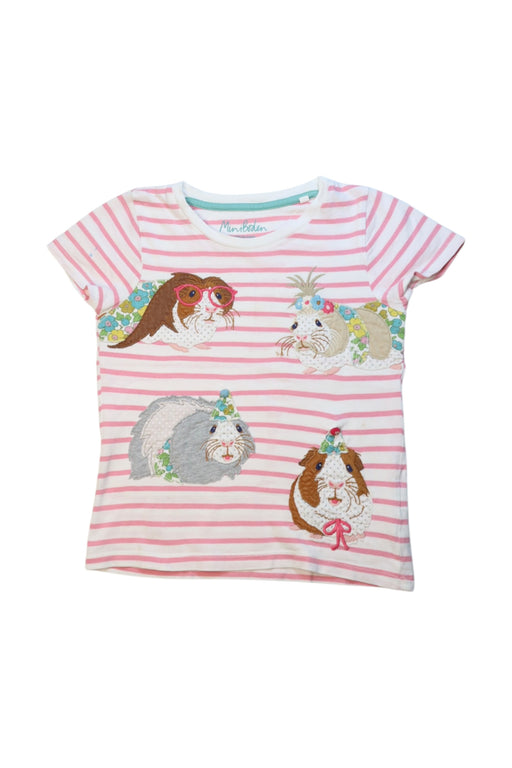A Pink Short Sleeve Tops from Boden in size 5T for girl. (Front View)