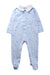 A Blue Onesies from Jacadi in size 6-12M for neutral. (Front View)