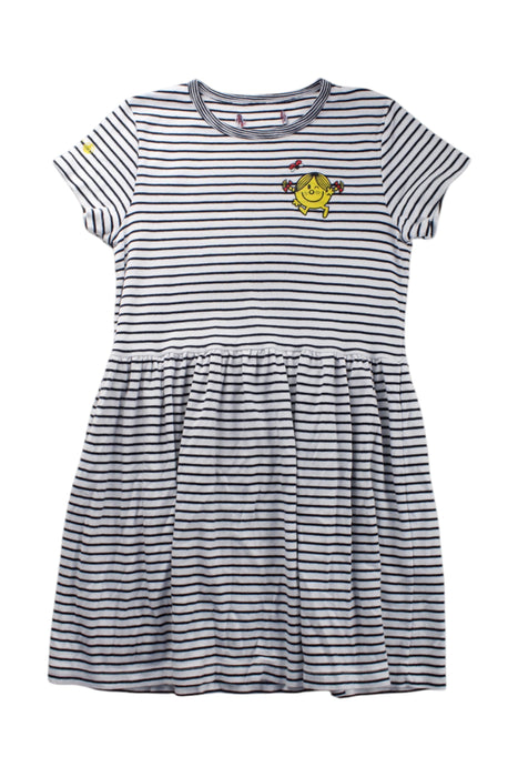 A White Short Sleeve Dresses from Petit Bateau in size 10Y for girl. (Front View)
