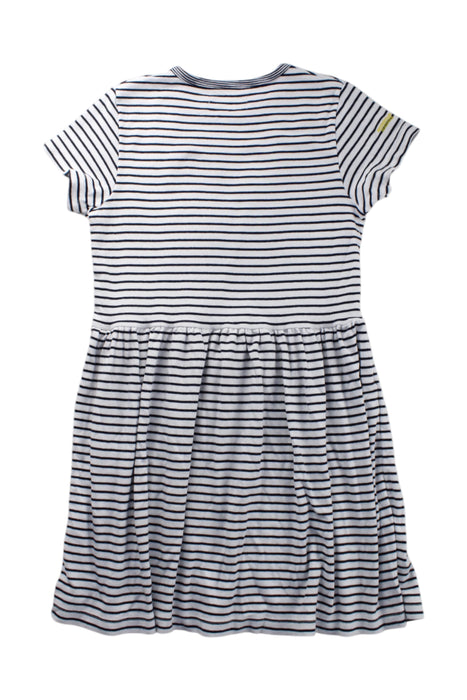 A White Short Sleeve Dresses from Petit Bateau in size 10Y for girl. (Back View)