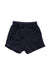 A Navy Shorts from Petit Bateau in size 6-12M for neutral. (Front View)