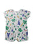 A Multicolour Short Sleeve Rompers from Petit Bateau in size 6-12M for neutral. (Front View)