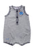 A Black Sleeveless Rompers from Petit Bateau in size 6-12M for neutral. (Front View)