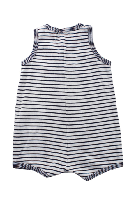 A Black Sleeveless Rompers from Petit Bateau in size 6-12M for neutral. (Back View)