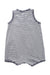 A Black Sleeveless Rompers from Petit Bateau in size 6-12M for neutral. (Back View)