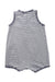 A Black Sleeveless Rompers from Petit Bateau in size 6-12M for neutral. (Back View)