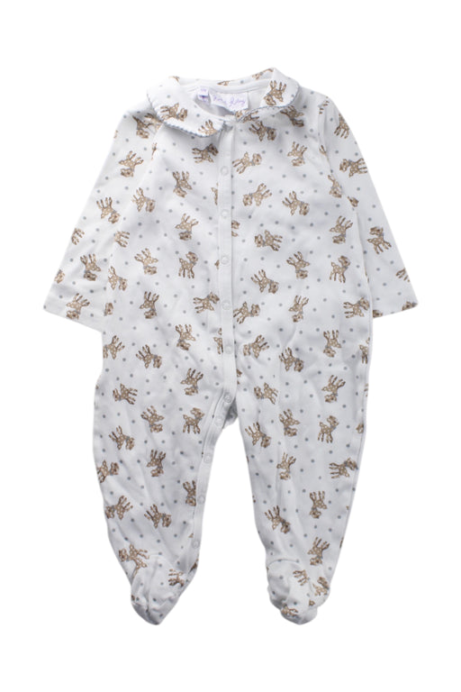 A White Onesies from Rachel Riley in size 6-12M for neutral. (Front View)