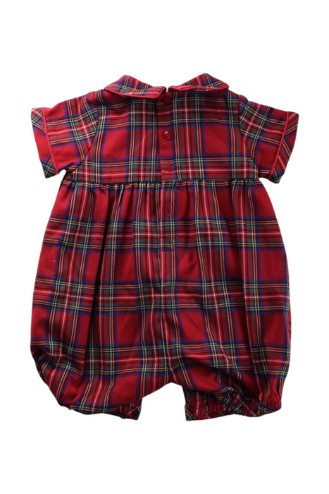 A Red Short Sleeve Rompers from Rachel Riley in size 6-12M for neutral. (Back View)