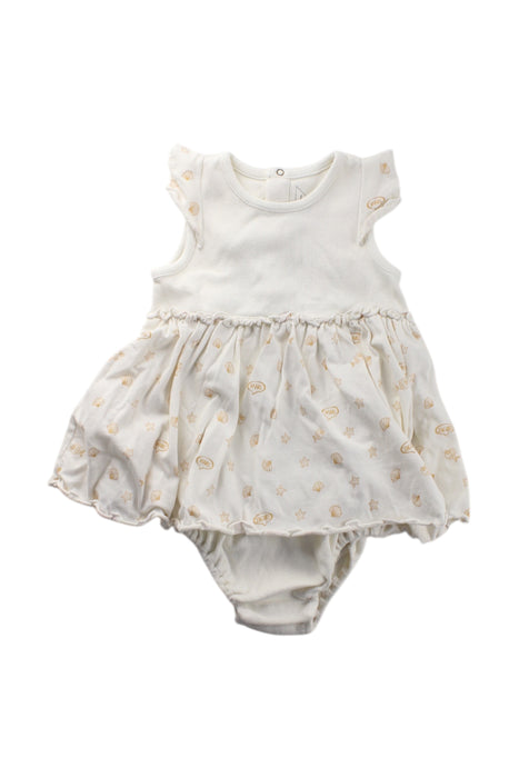A Ivory Sleeveless Rompers from Little Marc Jacobs in size 6-12M for girl. (Front View)