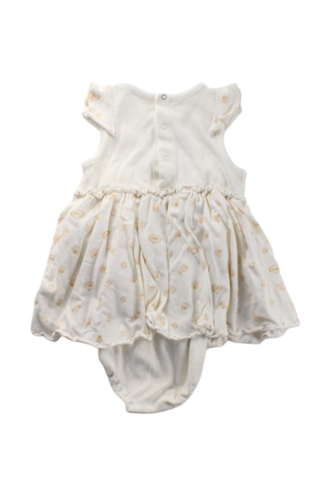 A Ivory Sleeveless Rompers from Little Marc Jacobs in size 6-12M for girl. (Back View)