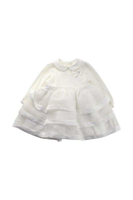 A White Dress Sets from Chicco in size 6-12M for girl. (Front View)