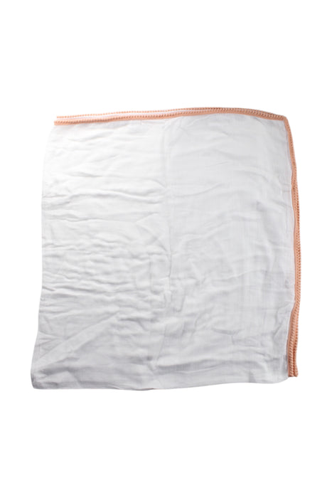 A White Blankets from Malabar Baby in size O/S for neutral. (Front View)